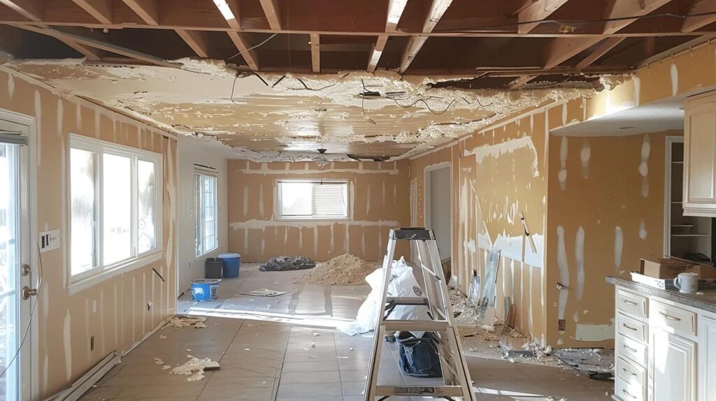 ongoing Asbestos Popcorn Ceiling Removal