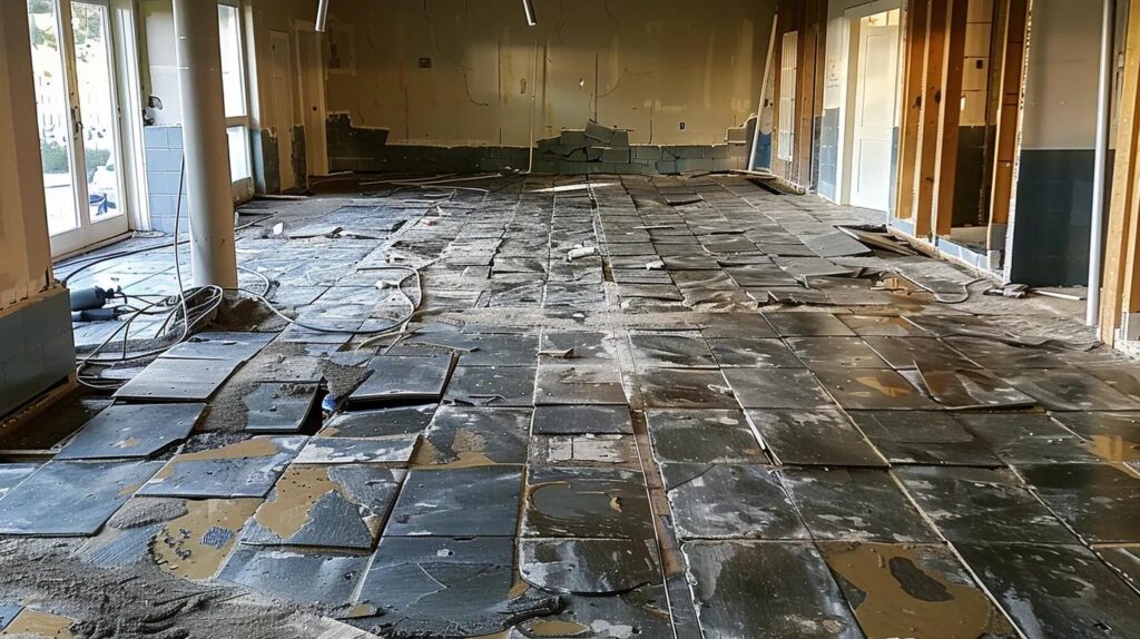 ongoing Asbestos Tile Removal