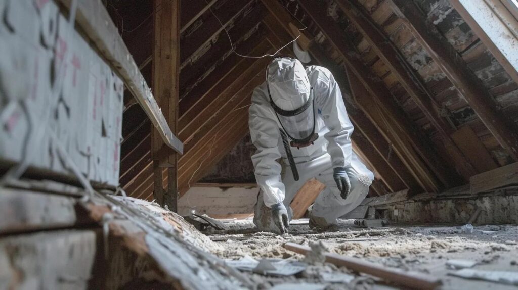 contractor doing asbestos removal