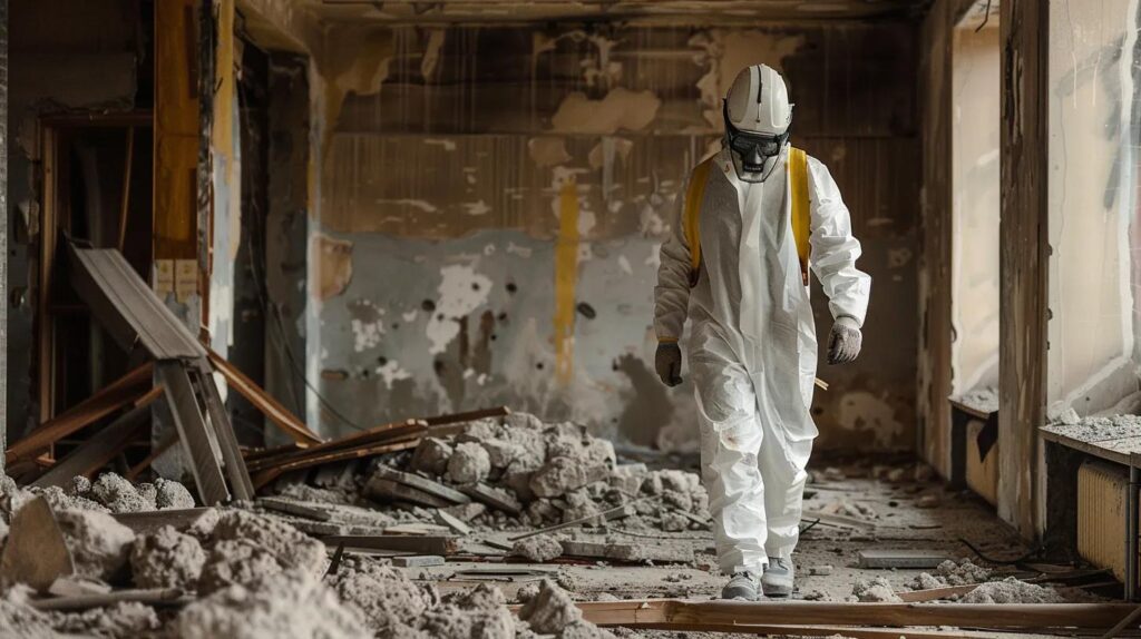 contractor doing asbestos removal