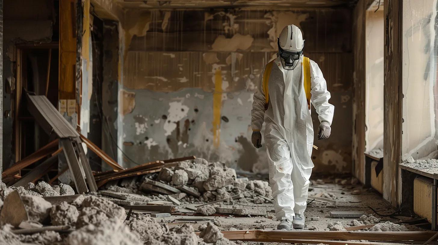 contractor doing asbestos removal